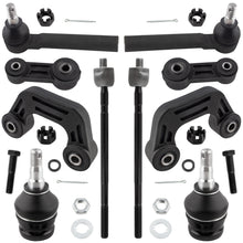 BOXI (Set of 10) Front Sway Bar End Links + Front Lower Ball Joints + Tie Rod Ends fit for Subaru