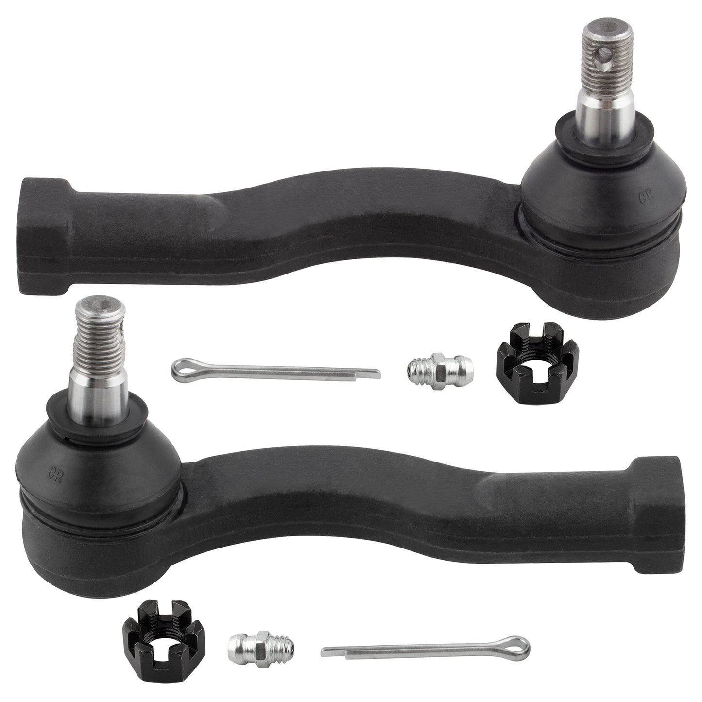 BOXI 2pcs Front Outer Tie Rod End Links Fit for Subaru Impreza 1993 1994 1995 FWD Only