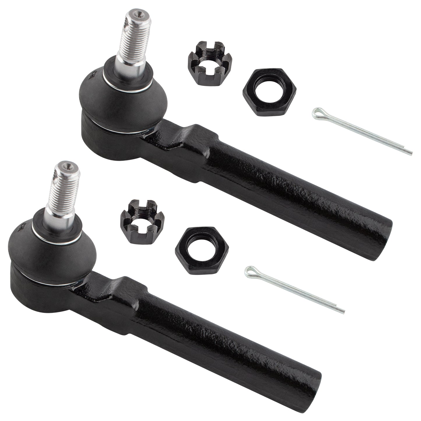 BOXI 2pcsFront Outer Tie Rod Ends for Subaru B9 Tribeca 06-07