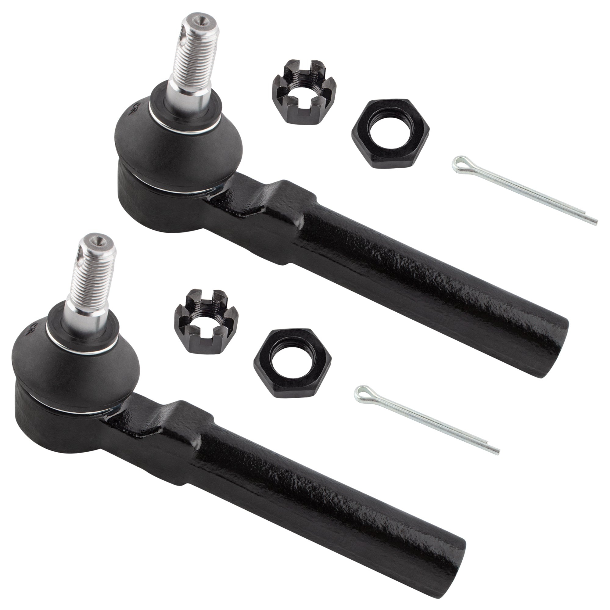BOXI 2pcsFront Outer Tie Rod Ends for Subaru B9 Tribeca 06-07