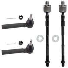 BOXI 4pcs Front Suspension Kit Inner Outer Tie Rod End fit 2005-2009 for Subaru Legacy Outback