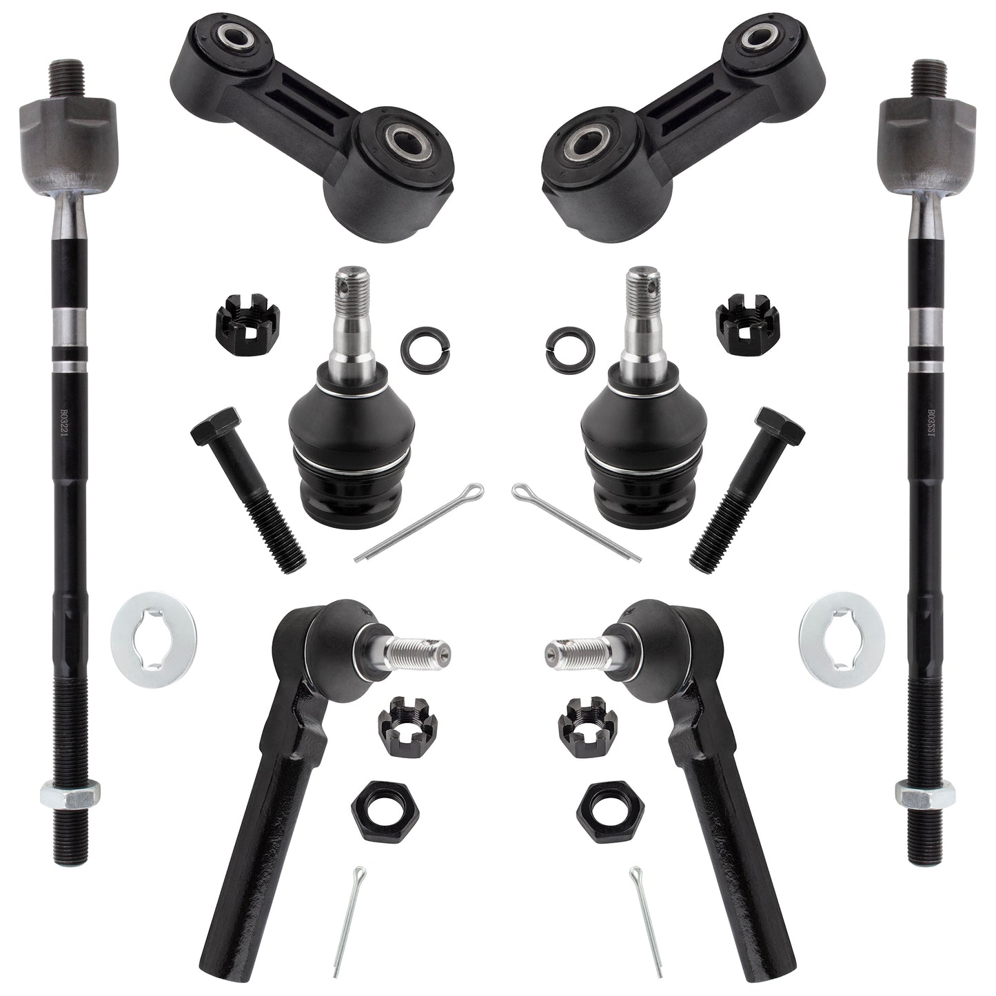 BOXI (Set of 8) Front Suspension Kit fit for Subaru Baja 2003-2006