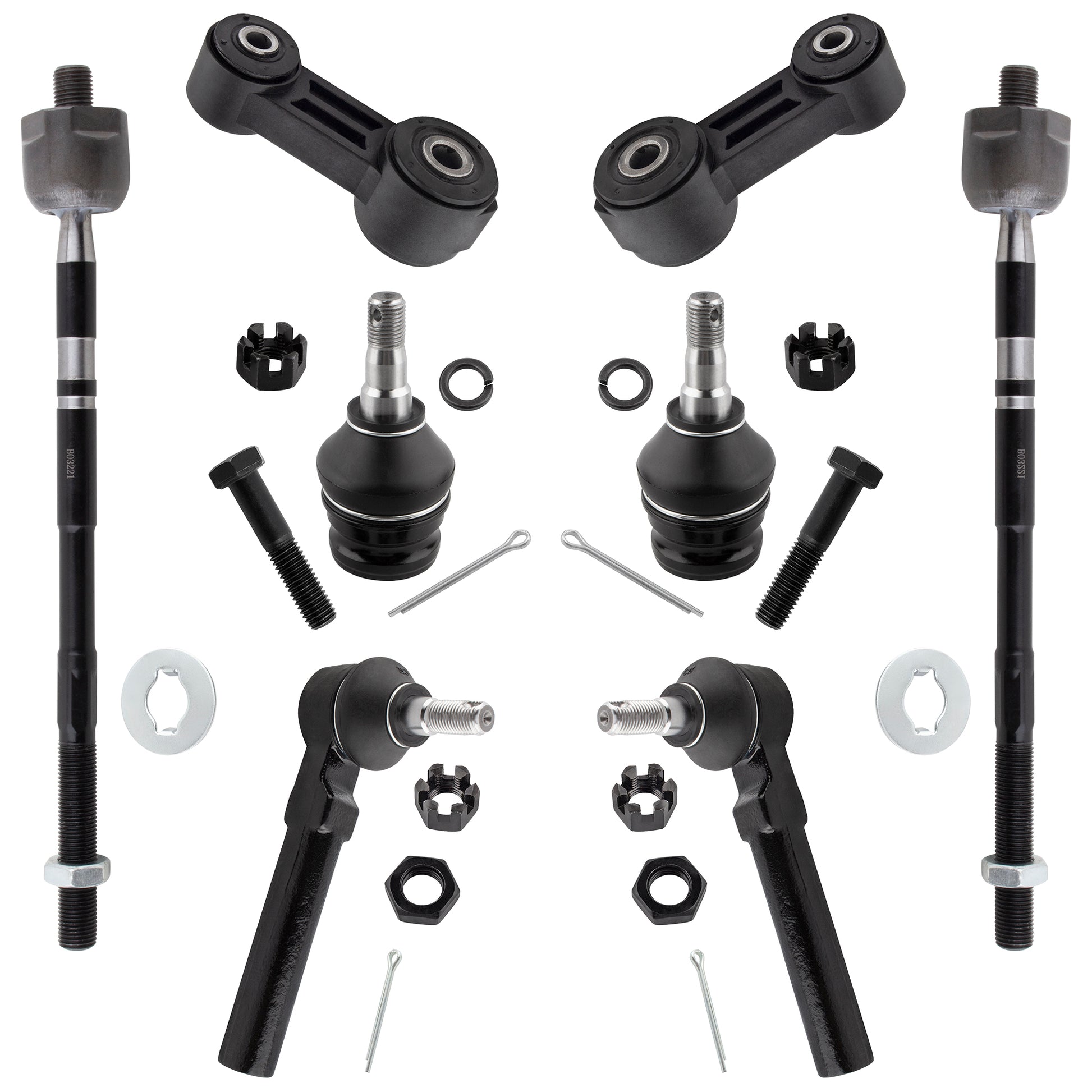 BOXI (Set of 8) Front Suspension Kit fit for Subaru Baja 2003-2006