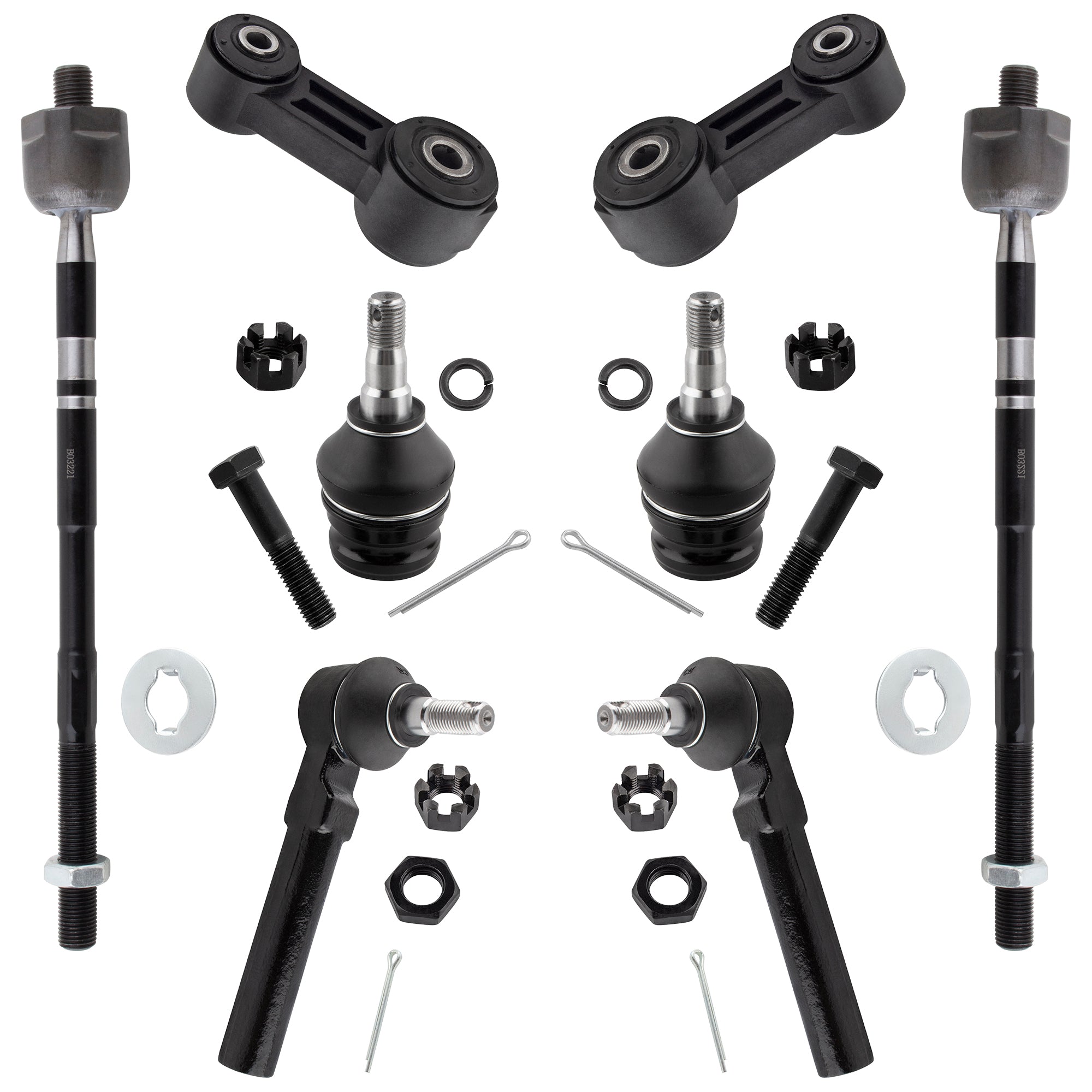 BOXI (Set of 8) Front Suspension Kit fit for Subaru Baja 2003-2006
