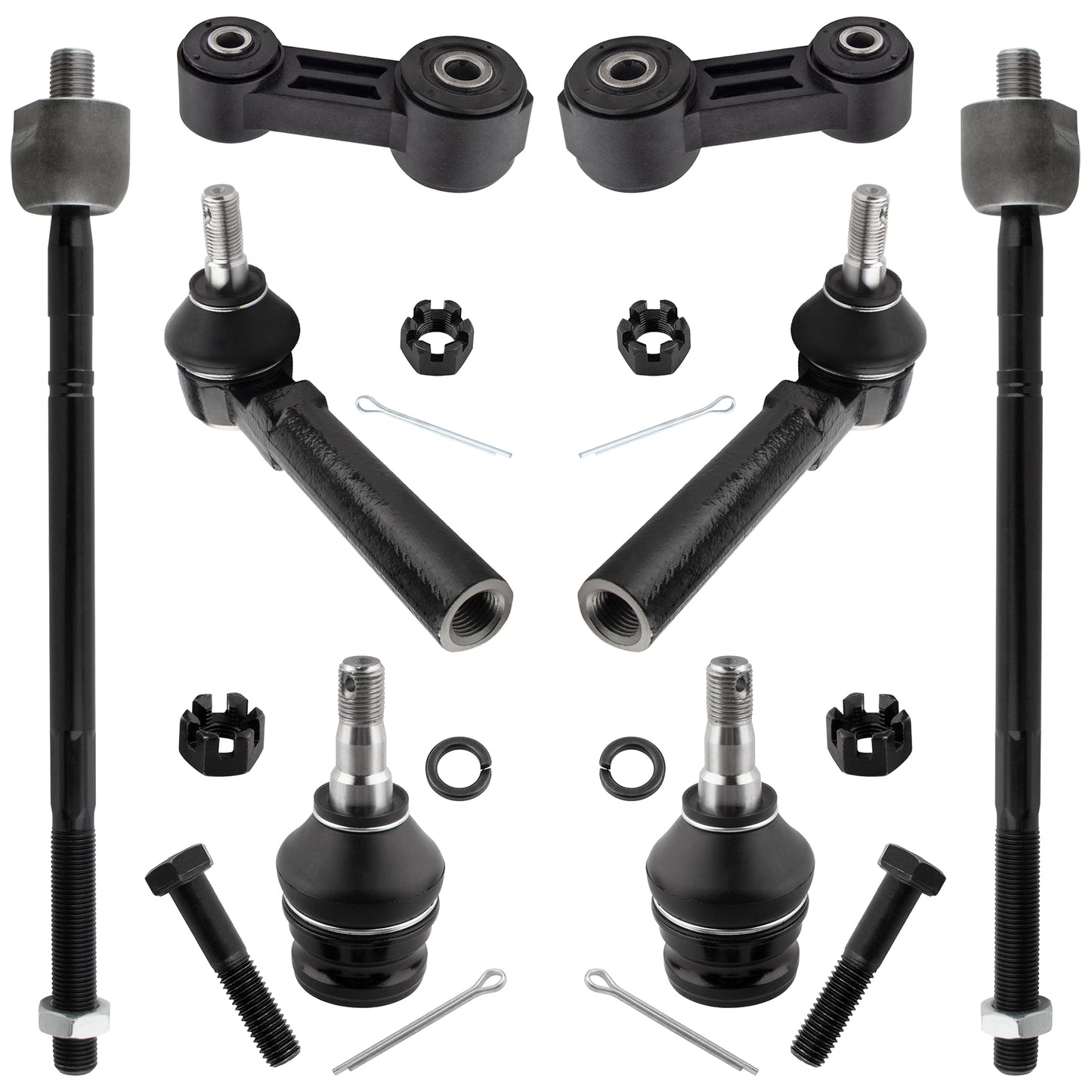 BOXI (Set of 8) Front Suspension Kit fit for Subaru Impreza 1998 1999 2000 2001 All Models
