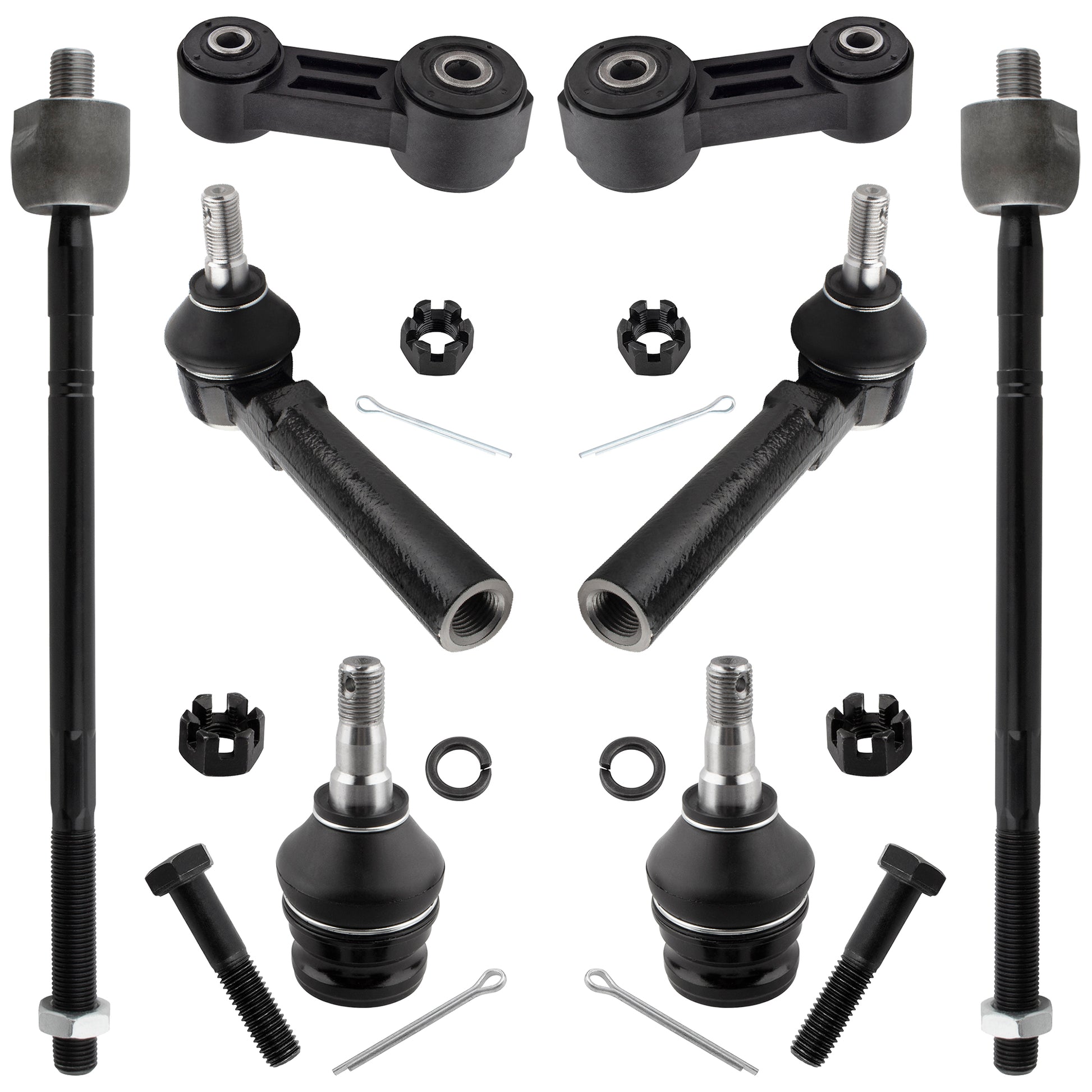BOXI (Set of 8) Front Suspension Kit fit for Subaru Impreza 1998 1999 2000 2001 All Models