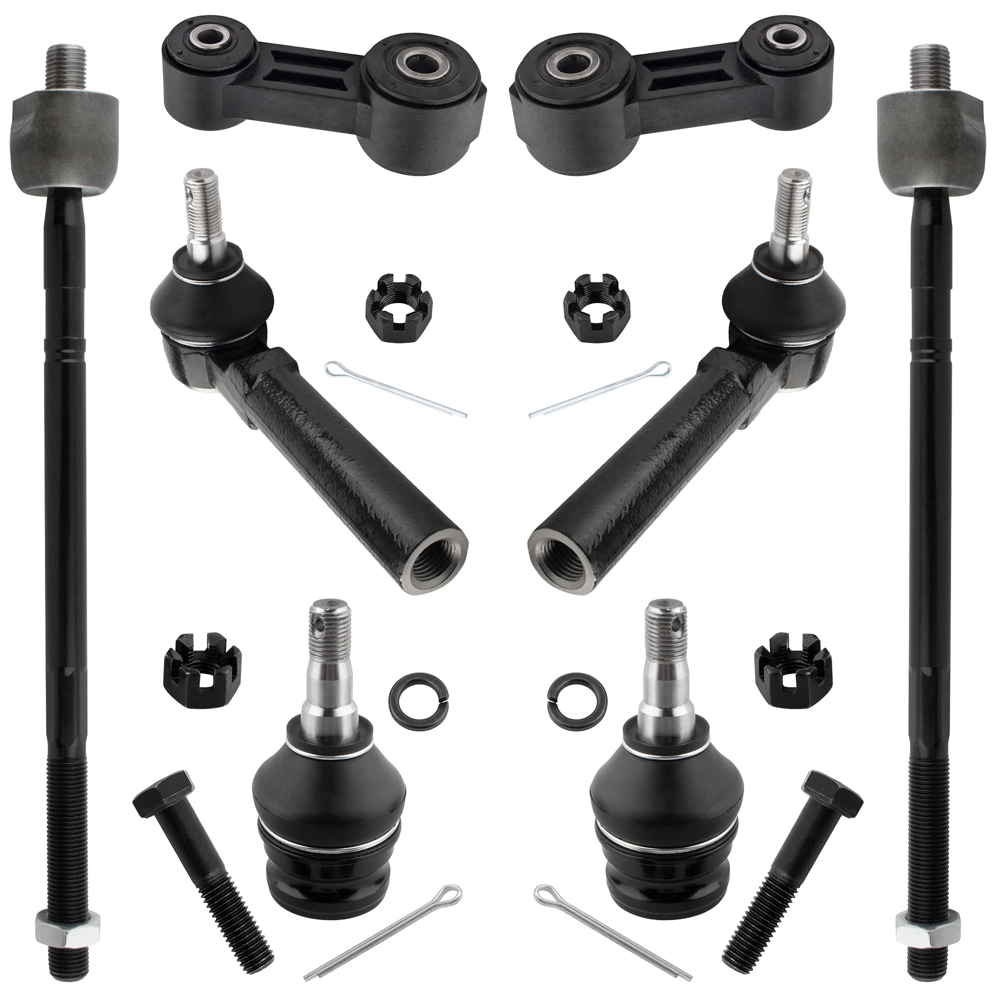 BOXI (Set of 8) Front Suspension Kit fit for Subaru Impreza 1998 1999 2000 2001 All Models