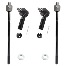 BOXI (Set of 4) Front Inner and Outer Tie Rods fit for Suzuki Grand Vitara 2006 2007 2008 2009 2010