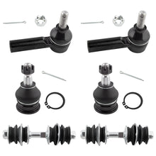 BOXI (Set of 6) Front Lower Ball Joints + Sway Bar End Links + Outer Tie Rods fit for Scion xA xB