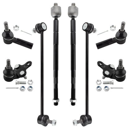 BOXI 8pcs Ball Joints Tie Rods Sway Bars Fit for Lexus ES300 1997-2001