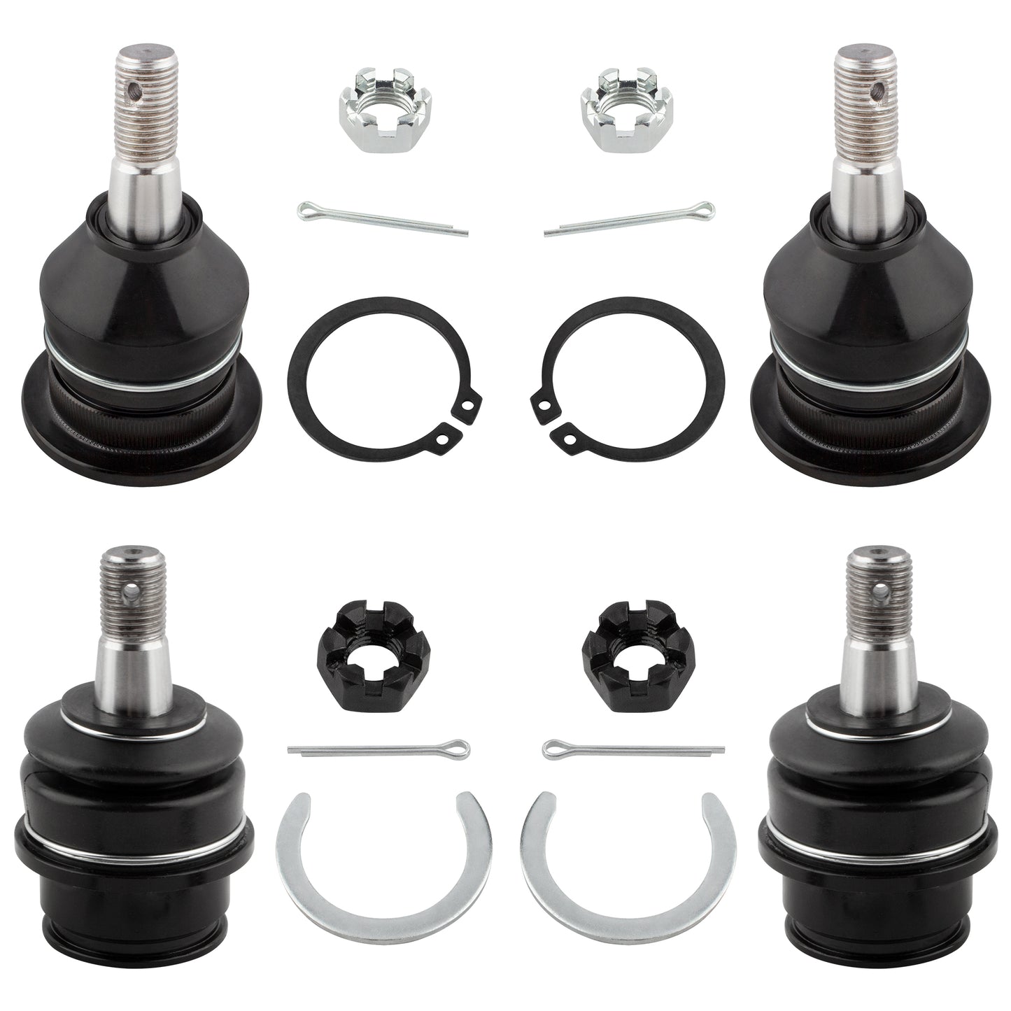 BOXI (Set of 4) Front Upper and Lower Ball Joints fit for Toyota Tacoma 2005 2006 2007 2008 2009
