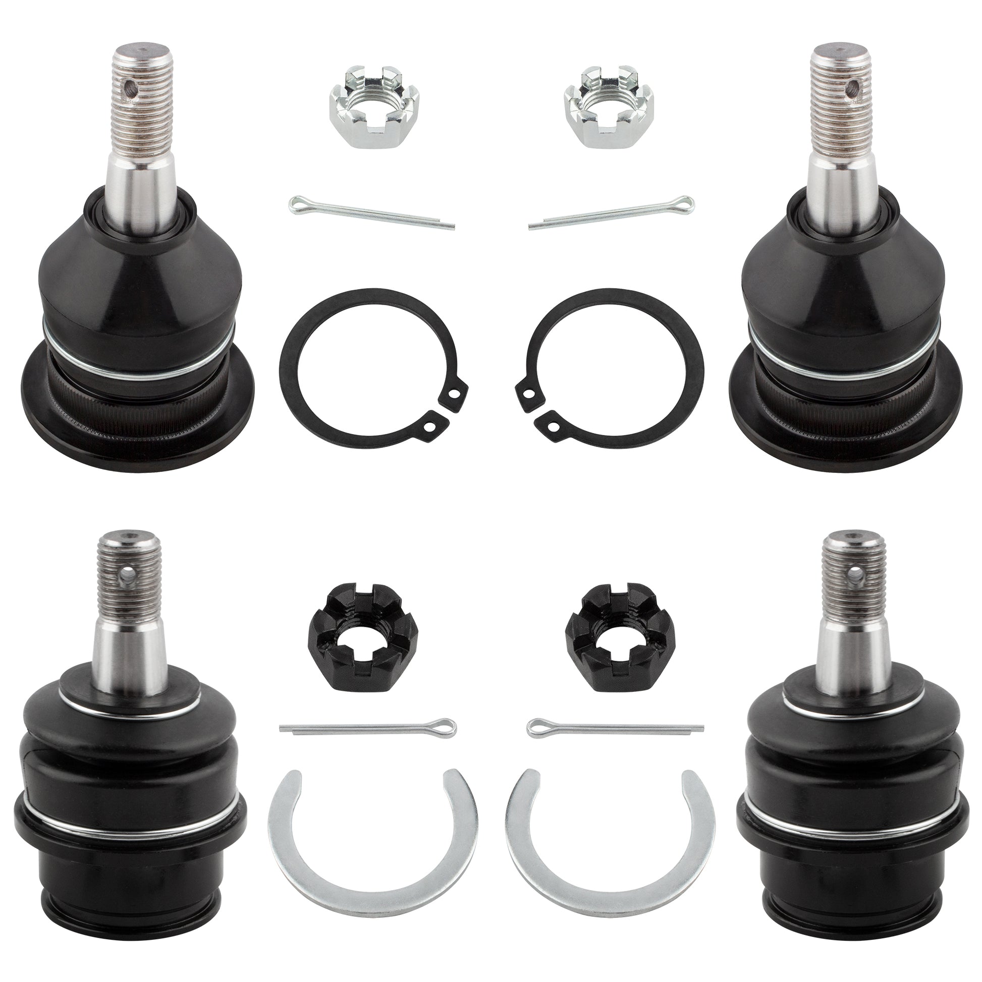 BOXI (Set of 4) Front Upper and Lower Ball Joints fit for Toyota Tacoma 2005 2006 2007 2008 2009