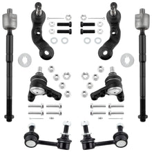 BOXI (Set of 8) Front Inner Tie Rod Ends + Sway Bar End Links + Upper & Lower Ball Joints Fit