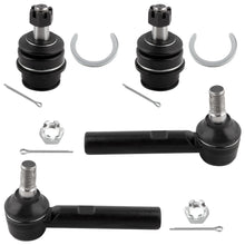 BOXI (Set of 4) Front Lower Ball Joints + Outer Tie Rods fit for Toyota Tacoma 2005-2019
