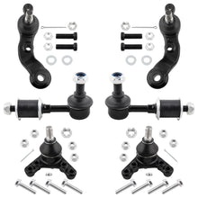 BOXI (Set of 6) Front Sway Bar End Links + Upper & Lower Ball Joints Fit for Toyota Tacoma 1998