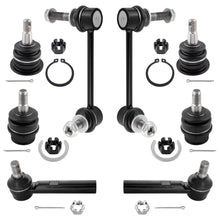 BOXI (Set of 8) Front Upper Lower Ball Joints + Sway Bars + Outer Tie Rods fit for Toyota 4Runner