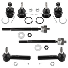 BOXI (Set of 8) Front Upper Lower Ball Joints and Inner Outer Tie Rods fit for Toyota Tacoma 2005