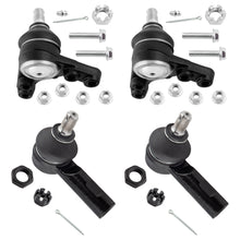 BOXI (Set of 4) Front Upper Ball Joints and Outer Tie Rods fit for Toyota Tacoma 1995 1996 1997