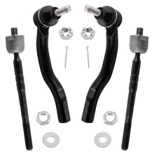 BOXI (Set of 4) Front Inner + Outer Tie Rod Ends Fit for Toyota Camry 2007 2008 2009 2010 2011