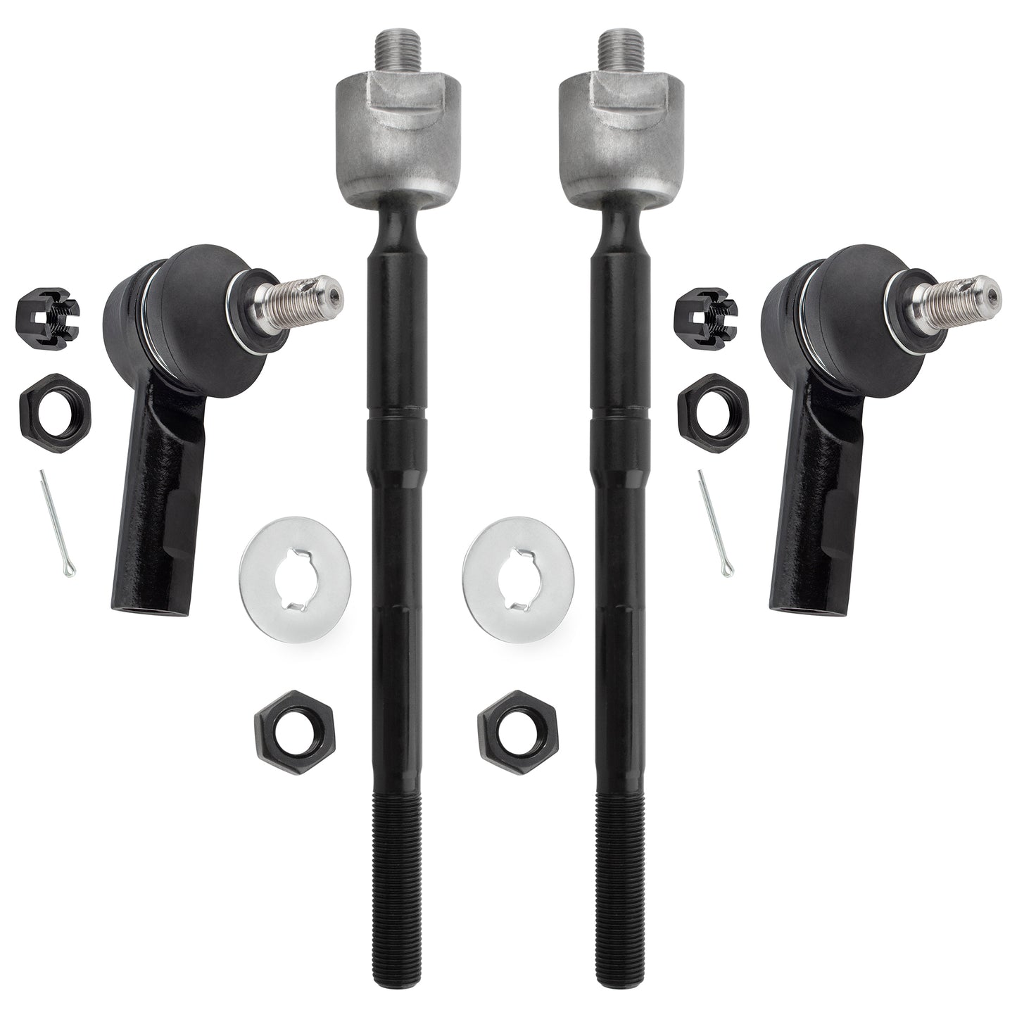 BOXI 4pcs Front Inner Outer Tie Rod Ends Fit for Toyota Tacoma 1995 1996 1997 1998 1999 2000 2001