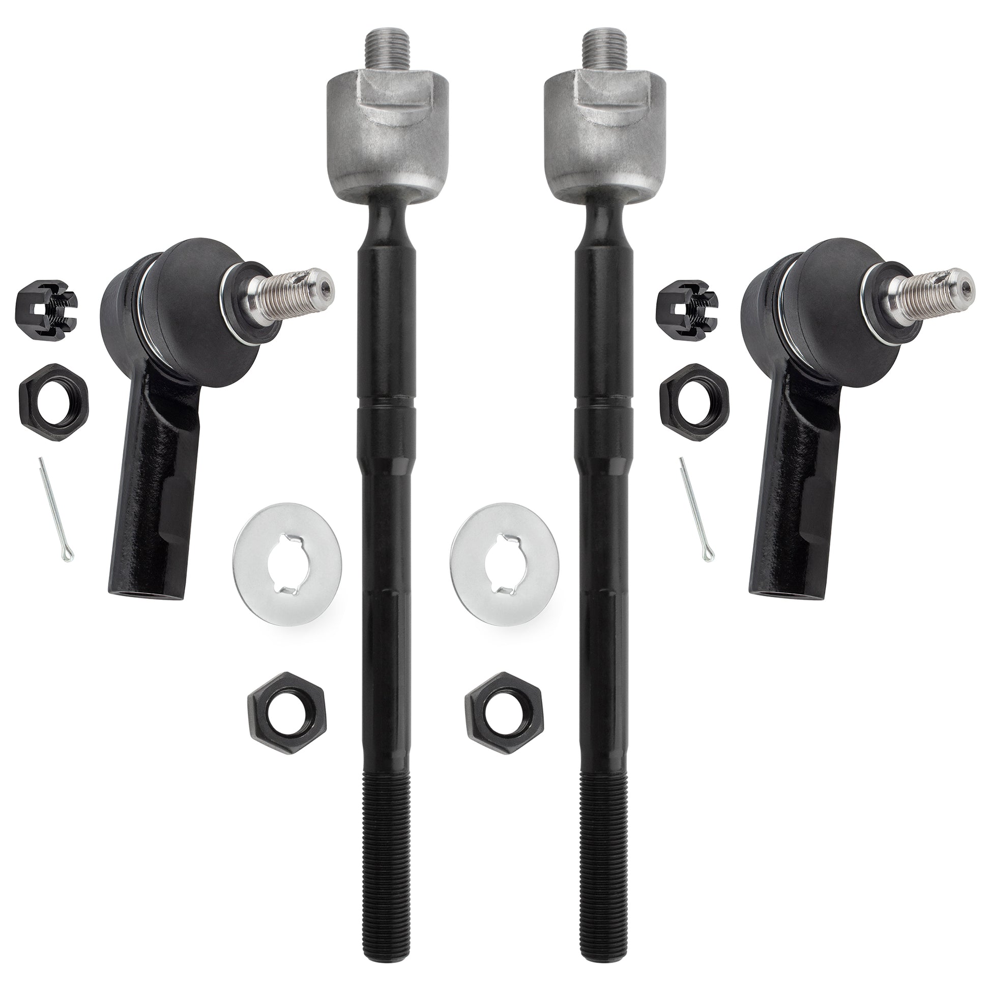BOXI 4pcs Front Inner Outer Tie Rod Ends Fit for Toyota Tacoma 1995 1996 1997 1998 1999 2000 2001