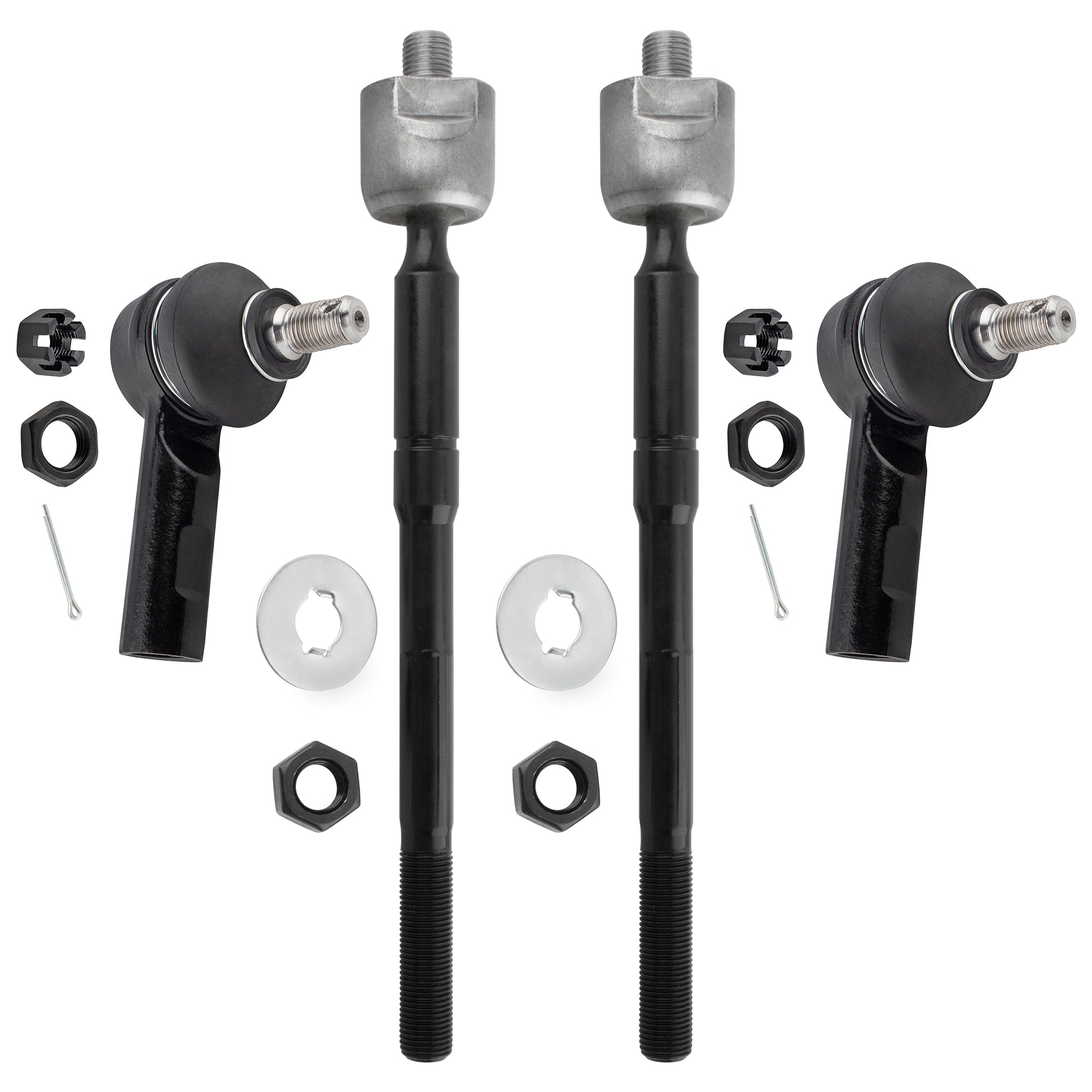 BOXI 4pcs Front Inner Outer Tie Rod Ends Fit for Toyota Tacoma 1995 1996 1997 1998 1999 2000 2001
