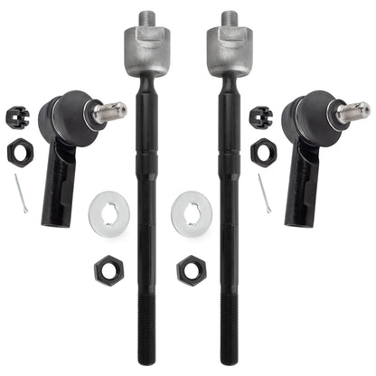 BOXI 4pcs Front Inner Outer Tie Rod Ends Fit for Toyota Tacoma 1995 1996 1997 1998 1999 2000 2001