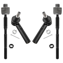 BOXI (Set of 4) Front Inner Outer Tie Rod End Links fit for Toyota 4Runner 2003-2009