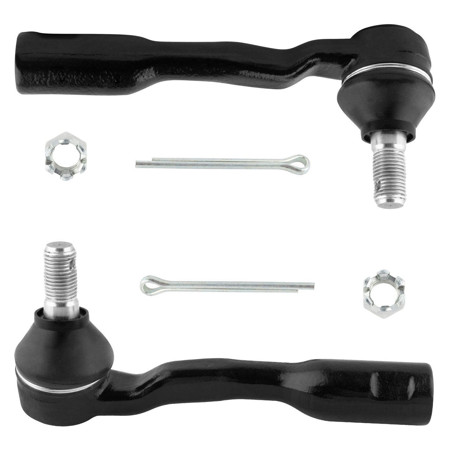BOXI 2pcs Front Outer Tie Rod End Links Fit for Toyota Sequoia 2001 2002 3.4L 4.7L