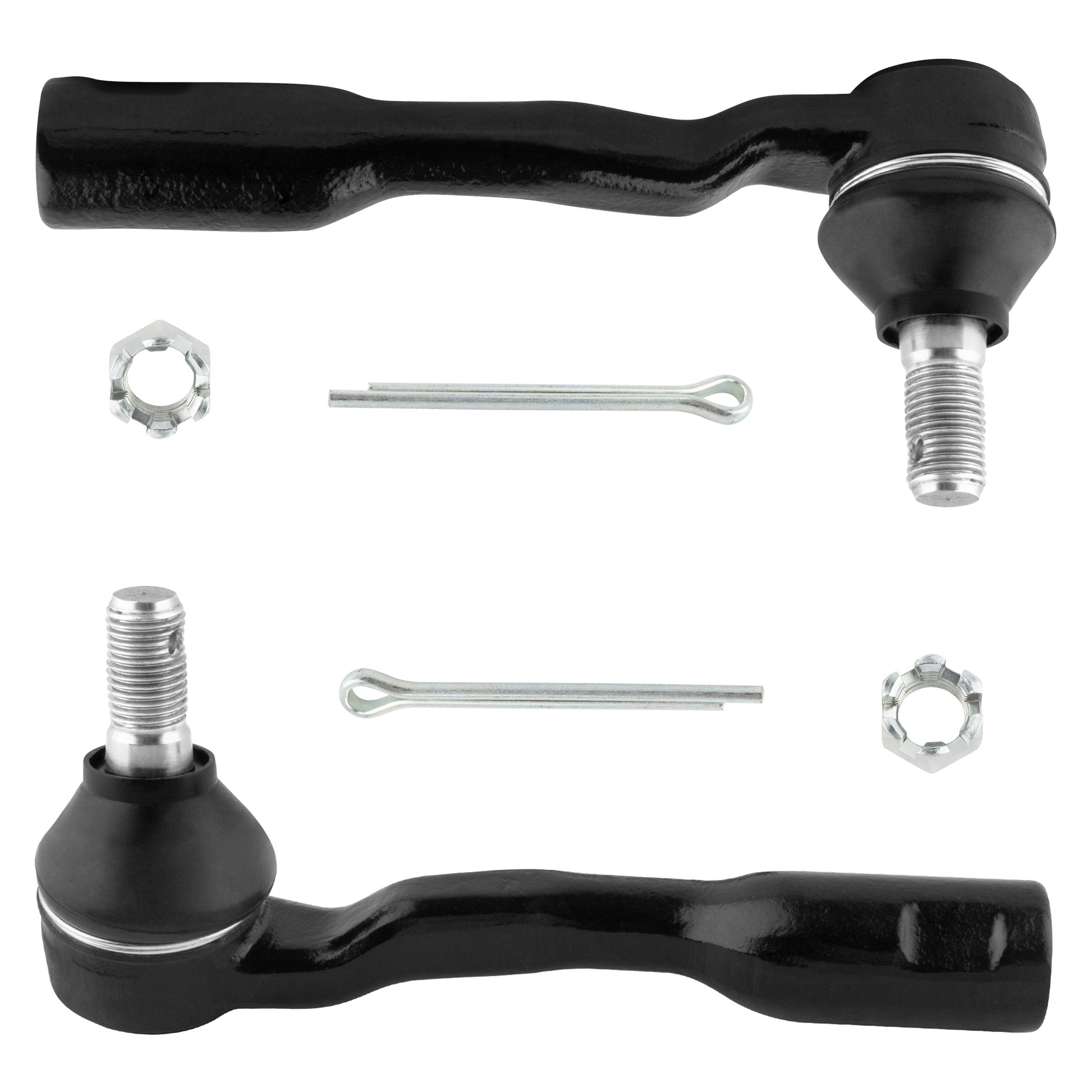 BOXI 2pcs Front Outer Tie Rod End Links Fit for Toyota Sequoia 2001 2002 3.4L 4.7L