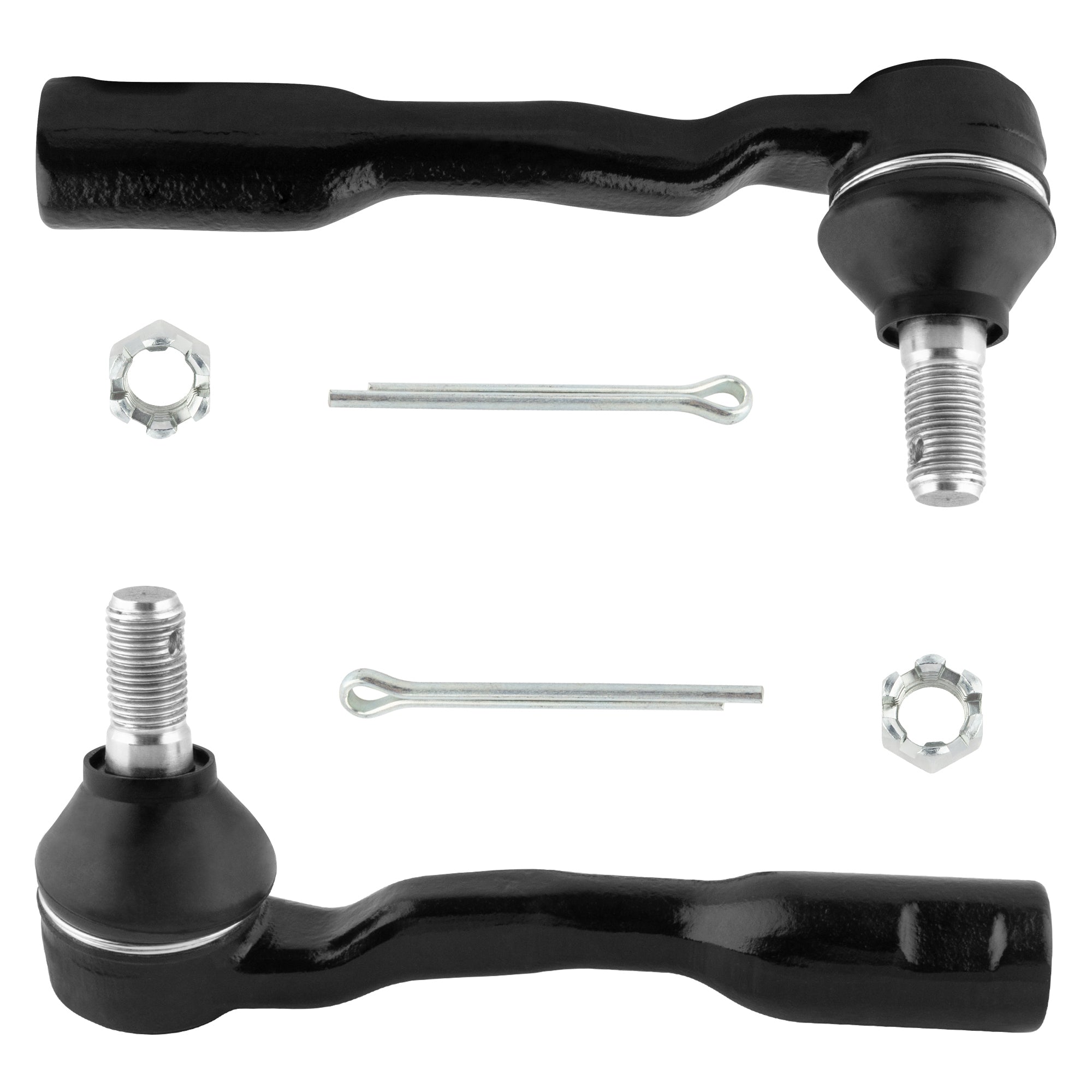 BOXI 2pcs Front Outer Tie Rod End Links Fit for Toyota Sequoia 2001 2002 3.4L 4.7L
