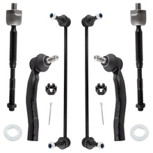 BOXI (Set of 6) Front Inner Outer Tie Rods Sway Bar Links fit for Toyota Yaris 2007 2008 2009 2010