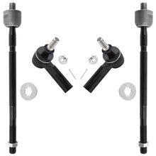 BOXI (Set of 4) Front Inner & Outer Tie Rod Ends Fit for Toyota Tacoma 2005 2006 2007 2008 2009