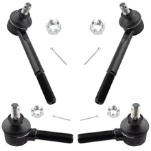 BOXI 4pcs Front Inner and Outer Tie Rod Ends Fit for Toyota Pickup 1979 1980 1981 1982 1983 1984