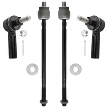 BOXI (Set of 4) Power Steering Front Inner & Outer Tie Rod Ends fit for Chevrolet Chevy Nova 1985