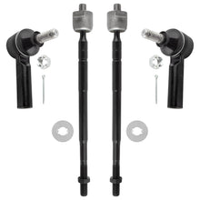 BOXI (Set of 4) Manual Steering Front Inner & Outer Tie Rod Ends fit for Geo Prizm 1993 1994 1995