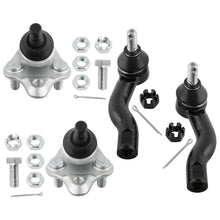 BOXI (Set of 4) Front Lower Ball Joints & Outer Tie Rod Ends fit for Toyota RAV4 2001 2002 2003