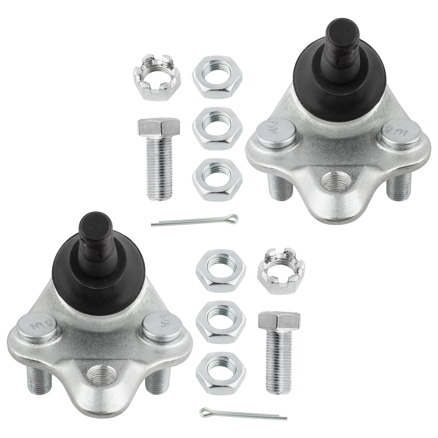 BOXI (Set of 4) Front Lower Ball Joints & Outer Tie Rod Ends fit for Toyota RAV4 2001 2002 2003 — product photo 2