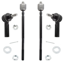BOXI 4pcs Front Inner and Outer Tie Rod End Links Fit for Geo Prizm 1989 1990 1991 1992