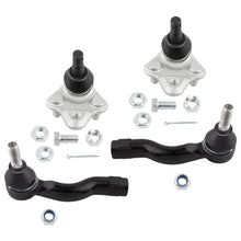 BOXI (Set of 4) Front Lower Ball Joints + Outer Tie Rod Ends Set Fit for Toyota Celica 2000 2001