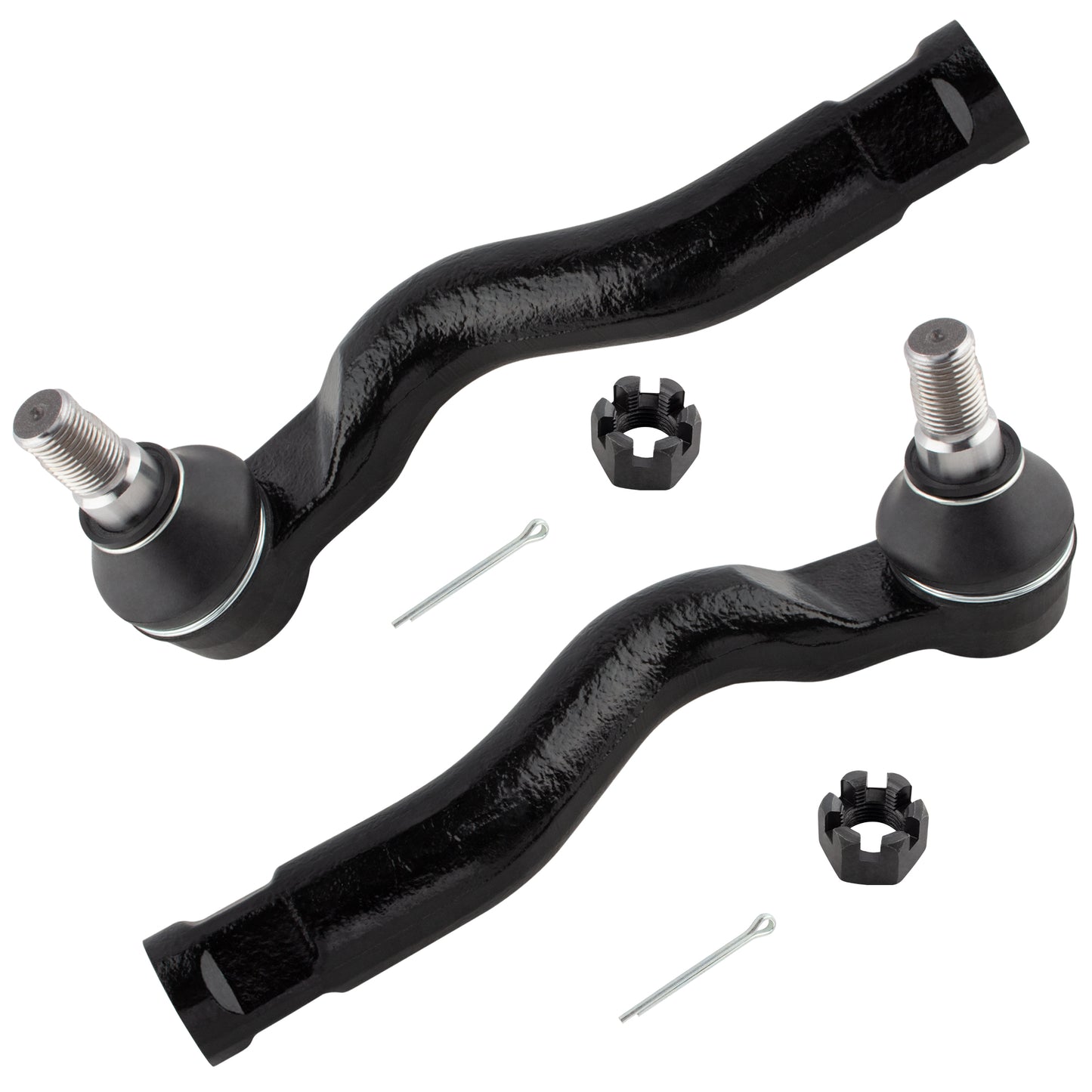 BOXI 2pcs Front Outer Tie Rod End Links Fit for Toyota Sequoia 2008-2020