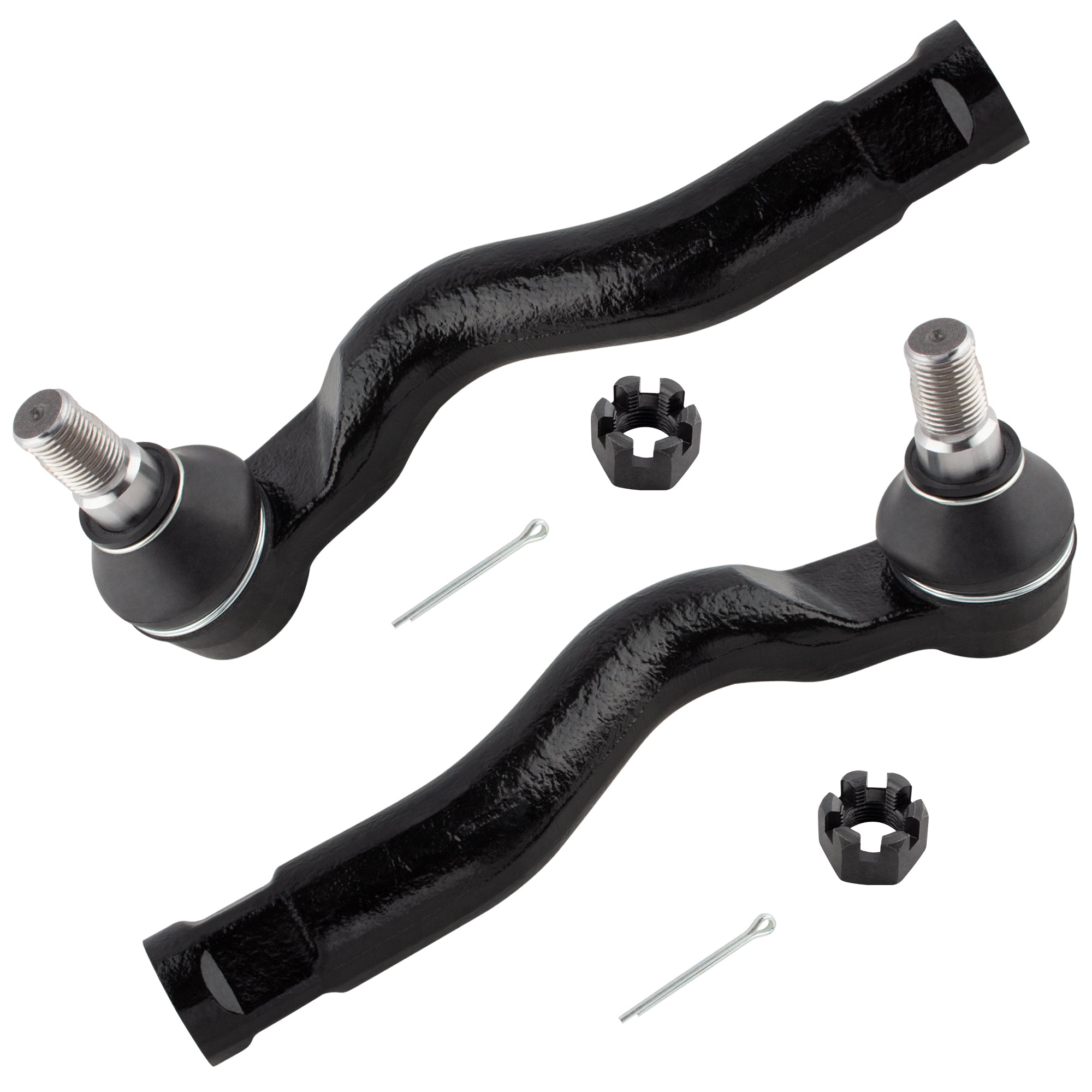 BOXI 2pcs Front Outer Tie Rod End Links Fit for Toyota Sequoia 2008-2020