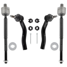 BOXI 4pcs Front Inner and Outer Tie Rods ES3556 ES3555 EV410, Steering tie Rod End for Toyota Echo