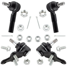 BOXI 4pcs Front Lower Ball joints Outer Tie Rods Fit for Toyota Paseo 1992 1993 1994 1995 1996 1997