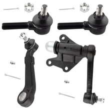 BOXI (Set of 4) Front Outer Tie Rod End + Pitman Arm + Idler Arm fit for Toyota 4Runner 1991