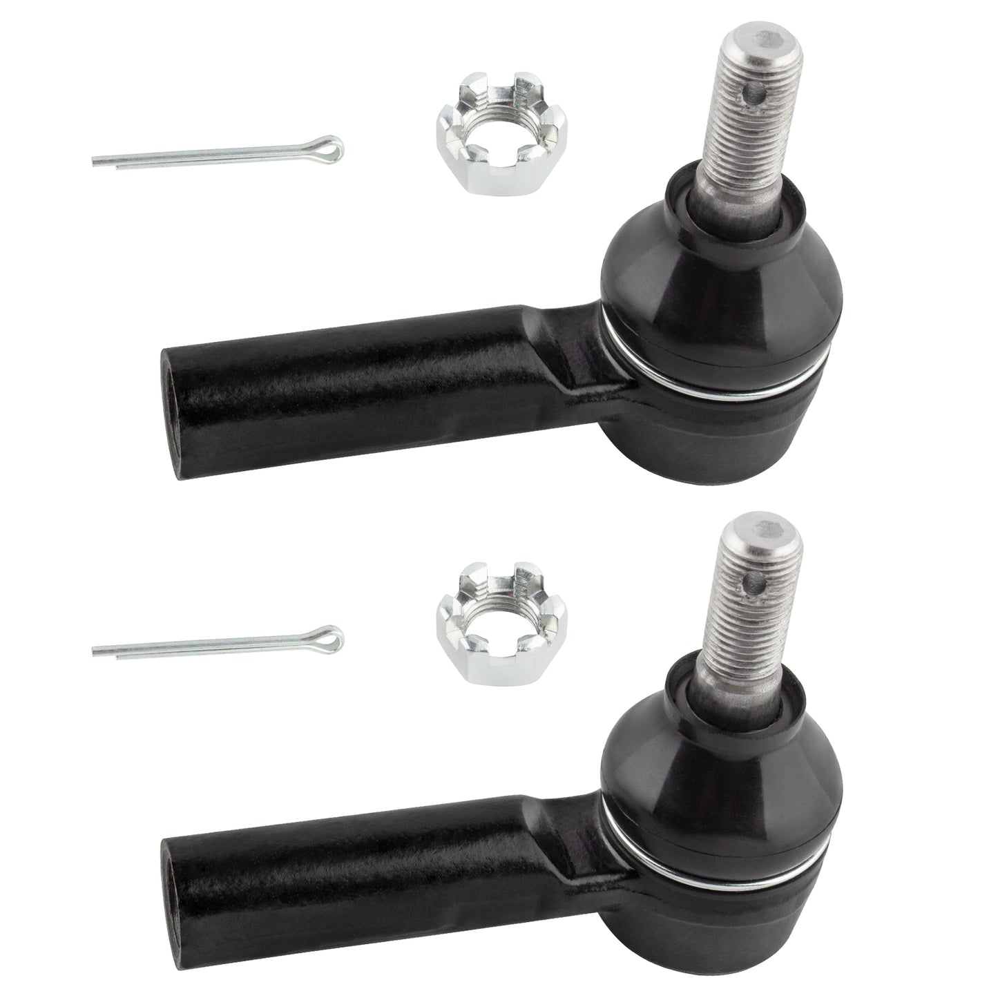 BOXI 2pcs Front Outer Tie Rod End Links Fit for Chevy Nova 1985-88