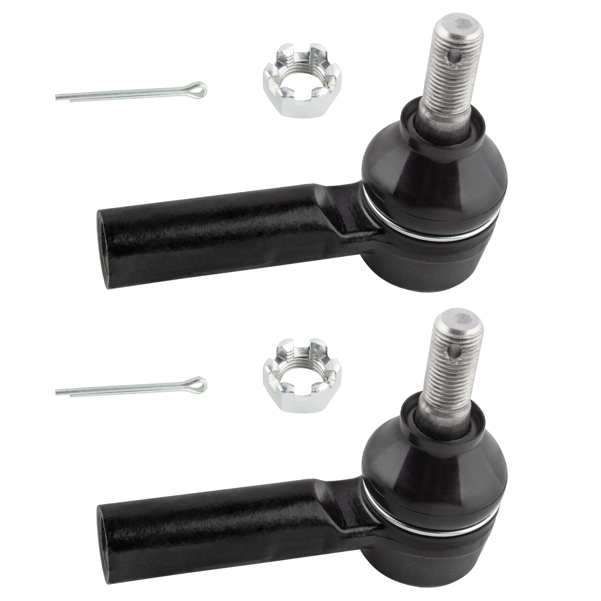 BOXI 2pcs Front Outer Tie Rod End Links Fit for Chevy Nova 1985-88