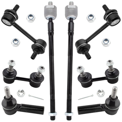 BOXI 8pcs Suspension Kit Front Rear Sway Bar Link Outer Inner Tie Rod Ends Fit 1993-2002 For Toyota