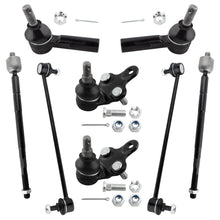 BOXI (Set of 8) Front Inner & Outer Tie Rod Ends Front Stabilizer Sway Bars Front Suspension Lower
