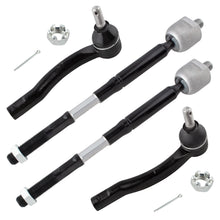 BOXI 4pcs Front Suspension Tie Rod End Link Kit Fit for Toyota Corolla 2003 2004 2005 2006 2007